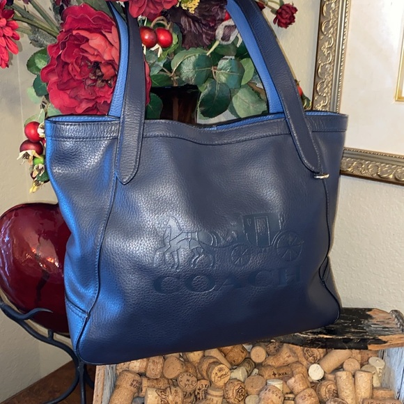 Coach Embossed horse and carriage tote - Picture 11 of 13